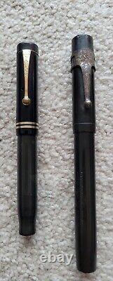 Vintage Black Hard Rubber Pen Lot 5 pieces of BHR pens, various brands