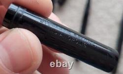 Vintage Black Hard Rubber Pen Lot 5 pieces of BHR pens, various brands