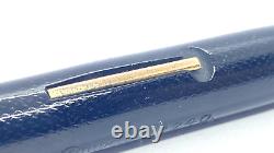 Vintage Conway Stewart 240 Fountain Pen Black Chased Springy 14k Wet Medium Nib