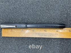 Vintage Craig Fountain Pen Black Chased Hard Rubber Fine Flex