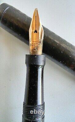 Vintage Crocker Ink-tite Hatcher Filler Fountain Pen- Look