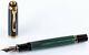 Vintage Double Chick Pelikan M800 Fountain Pen Black-green With 18 K M-nib