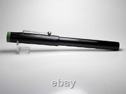 Vintage Empire Fountain Pen-Black Striated Lever Filler-14K Bock Nib-c. 1940s