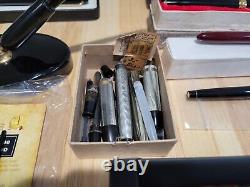 Vintage Fountain Pen Lot Of 26 Pilot, Kaco, Pierre Cardin, Parker, Jinhao, Wilwr