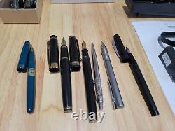 Vintage Fountain Pen Lot Of 26 Pilot, Kaco, Pierre Cardin, Parker, Jinhao, Wilwr