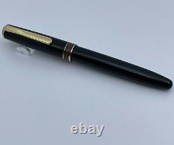 Vintage Gucci Black Gold Plated Fountain Pen