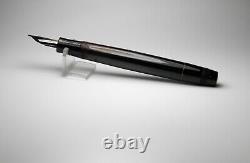 Vintage Jet Black Kaweco Kadett 475A Fountain Pen-Steel OM Nib-Germany 1950s