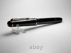 Vintage Jet Black Kaweco Kadett 475A Fountain Pen-Steel OM Nib-Germany 1950s