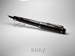 Vintage Jet Black Kaweco Kadett 475A Fountain Pen-Steel OM Nib-Germany 1950s