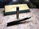 Vintage Jet Black Pelikan 100 Fountain Pen In Box-14k Gold Nib-germany 1930s