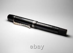 Vintage Jet Black Pelikan 100 Fountain Pen in Box-14K Gold Nib-Germany 1930s