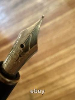 Vintage MONT BLANC Meisterstuck FOUNTAIN PEN 585 14k 4810 Black