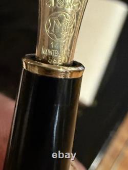 Vintage MONT BLANC Meisterstuck FOUNTAIN PEN 585 14k 4810 Black