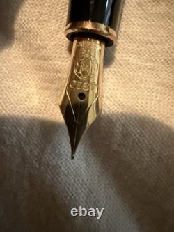 Vintage MONT BLANC Meisterstuck FOUNTAIN PEN 585 14k 4810 Black