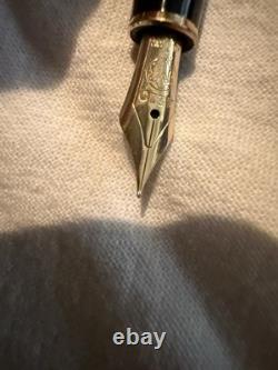 Vintage MONT BLANC Meisterstuck FOUNTAIN PEN 585 14k 4810 Black
