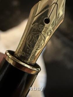 Vintage MONT BLANC Meisterstuck FOUNTAIN PEN 585 14k 4810 Black