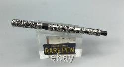 Vintage Mabie Todd Sterling Silver Filigree Overlay Fountain Pen 14K nib