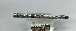 Vintage Mabie Todd Sterling Silver Filigree Overlay Fountain Pen 14K nib