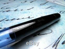 Vintage Matador Click Fountain Pen-Black Piston Filler-14K Nib-Germany 1950s