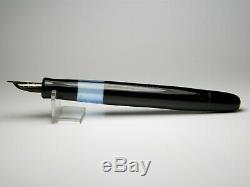 Vintage Matador Click Fountain Pen-Black Piston Filler-14K Nib-Germany 1950s