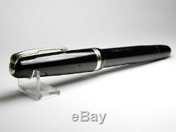 Vintage Matador Click Fountain Pen-Black Piston Filler-14K Nib-Germany 1950s
