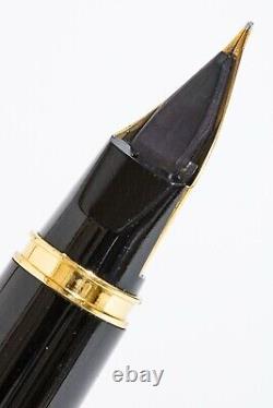 Vintage Mint PILOT Fountain Pen Black Grid F H877 18K-750 From JAPAN