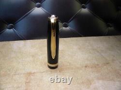 Vintage Osmia 223 Fountain Pen-Jet Black-14K Gold EF Nib-Germany 1930s