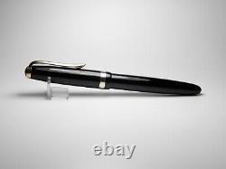 Vintage Osmia 223 Fountain Pen-Jet Black-14K Gold EF Nib-Germany 1930s