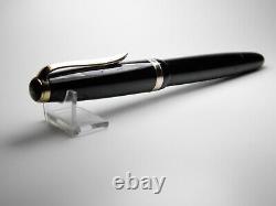 Vintage Osmia 223 Fountain Pen-Jet Black-14K Gold EF Nib-Germany 1930s