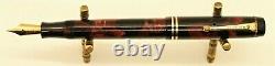 Vintage PARKER DUOFOLD Celluloid Fountain Pen&Pencil- Nib FLEX M to BB -RESTORED