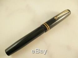 Vintage PARKER Duofold Black cellulid Fountain Pen 14k gold nib C. 1930´S Canada