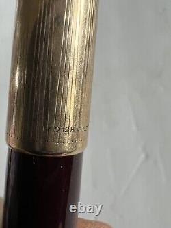 Vintage Parker 51 Black Fountain Pen USA 1/10 12k Gold Filled Cap