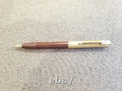 Vintage Parker 51 Brown Fountain Pen (14kt) & Pencil Set (16kt) Gold Caps