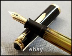 Vintage Pelikan 400 Nn Tortoise Striated Fountain Pen With A 14 C Ef Gold Nib