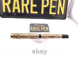 Vintage SALZ Fountain Pen GF Overlay Eyedropper 14K Fine nib