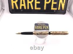 Vintage SALZ Fountain Pen GF Overlay Eyedropper 14K Fine nib