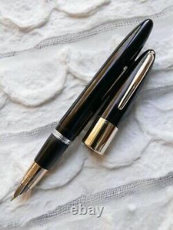 Vintage Sheaffer Balance Autograph 14k Gold Clip/Cap Band Fountain Pen RESTORED