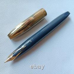 Vintage Sheaffer PFM Pen For Men Gray/GF Cap Fountain Pen Snorkel Fill USED
