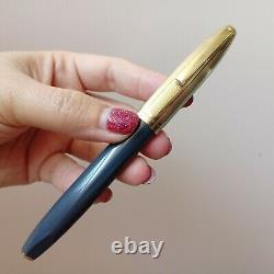 Vintage Sheaffer PFM Pen For Men Gray/GF Cap Fountain Pen Snorkel Fill USED