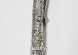 Vintage Sterling Silver Yard O Led Viceroy Fountain Pen 18k Nib