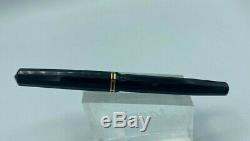 Vintage WAHL DORIC Fountain Pen BLACK GT 14k ADJUSTABLE NIB Restored
