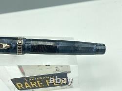Vintage WAHL EVERSHARP DORIC Fountain Pen Sapphire Shell RARE SECTION