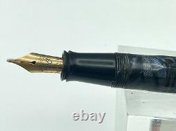 Vintage WAHL EVERSHARP DORIC Fountain Pen Sapphire Shell RARE SECTION