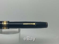 Vintage WAHL OS Decoband Black Fountain Pen Gold Seal Restored 14K nib