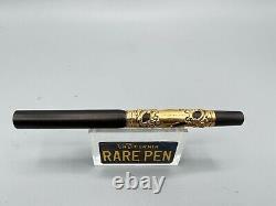 Vintage WATERMAN 0314 Fountain Pen Eyedropper Half Scroll Overlay #4 Flex Nib