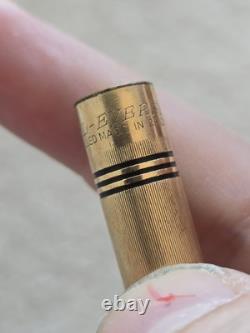 Vintage Wahl Eversharp Gold Chased Black Rings Fountain Pen, Unrestored, 14k Nib