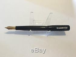 Vintage Waterman # 20 Giant Black Hard Rubber Ny 10 (flexible Nib) Fountain Pen