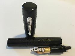 Vintage Waterman # 20 Giant Black Hard Rubber Ny 10 (flexible Nib) Fountain Pen