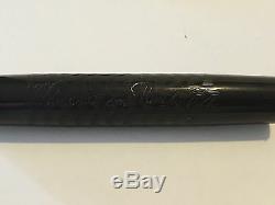 Vintage Waterman # 20 Giant Black Hard Rubber Ny 10 (flexible Nib) Fountain Pen