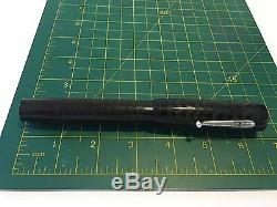 Vintage Waterman # 20 Giant Black Hard Rubber Ny 10 (flexible Nib) Fountain Pen